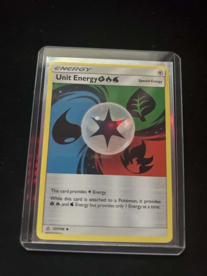 REVERSE HOLO Pokemon Sun & Moon Ultra Prism TCG Card Unit Energy 137/156 - Image 1 of 1