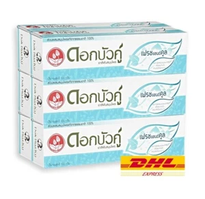 6 x ZWILLINGSLOTUS FRISCHE & KÜHLE FORMEL NATÜRLICHE PFLANZ DOK BUA KU ZAHNPASTA 100g - Bild 1 von 7