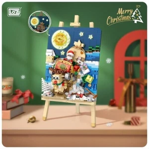 LOZ® Santa Claus Sleigh Christmas 1282 Mini Building Block Gift Toy 646PCS - Picture 1 of 7