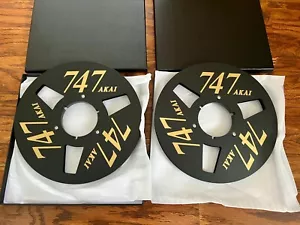 AKAI 747 Metal Takeup Reel To Reel 10.5 Inch lot 2 - Picture 1 of 3