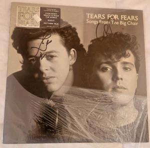 TEARS FOR FEARS Smith & Orzabal SIGNED "SONGS FROM THE BIG CHAIR" VINYL 1985 - Picture 1 of 4