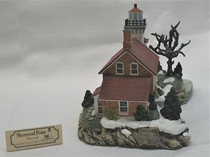 Harbour Lights HL265 Sherwood Point Wisconsin Lighthouse Winners Choice 2001 - Imagen 1 de 16