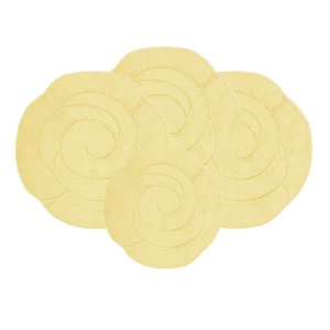 ROMANY GYPSY WASHABLE 4PCS MAT SET, CARAVAN 100x100cm SIZES Round 25mm Bloom - Picture 1 of 50