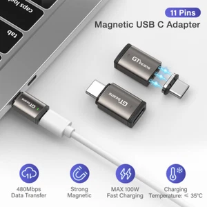 100W Magnetic Fast Charging Type C to USB C Adapter Connector Support PD Charger - Picture 1 of 11