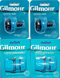 2x Gilmour Quick Hose Coupler and hose adapter (4) pcs total. - Picture 1 of 1