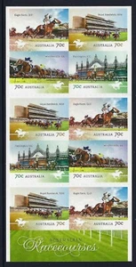 2014 Australia SG# SB486 Racecourses race horse stamp booklet mint MUH MNH - Foto 1 di 2