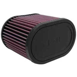 K&N RU-1500 Universal Oval Performance Washable Reusable Air Filter for Intake - Foto 1 di 13
