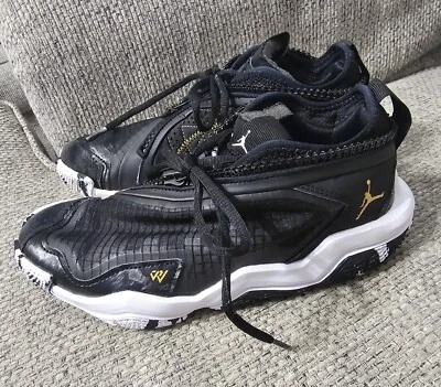 Jordan Why Not .6 GS Black Gold DO7191 071 Basketball Shoes Boys 5 Y  - Image 1 of 4