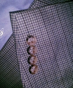 NUEVO Ralph Lauren 48R LANA DE SEDA Azul Marrón Cuadros de Dientes Abrigo Deportivo Chaqueta Blazer - Imagen 1 de 7
