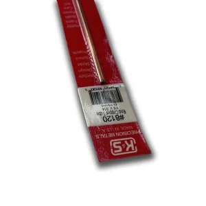 K&S Metals 8120 Kupfer-Rundrohr: 1/8 Außendurchmesser x 0,014 Wand x 12 lang (1 Stück) - Bild 1 von 2