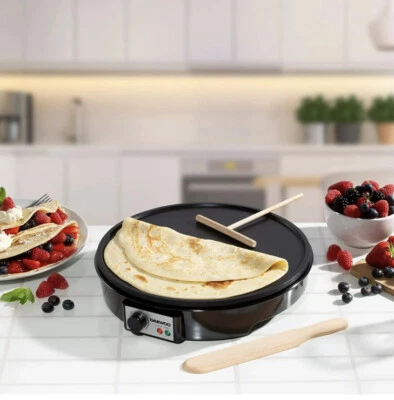 Daewoo Electric Pancake Maker 12" Inches 1000 Watt Non Stick Large Crepe maker - Image 1 of 4
