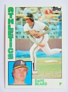 Dave Beard #513 Topps 1984 Baseball Card (Oakland Athletics) VG