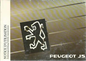 PEUGEOT J5 Betriebsanleitung 1991 Notice D´Utilisation Libretto manutenzione BA - Bild 1 von 8