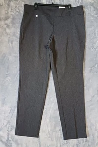 Alfani Pants Womens 16W Dark Heather Grey Skinny Stretch Tummy Control Plus - Picture 1 of 14