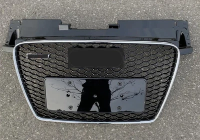 For Audi TT TTS 2008-2014 TTRS Style Chrome Black Honeycomb Front bumper Grille - Image 1 of 2