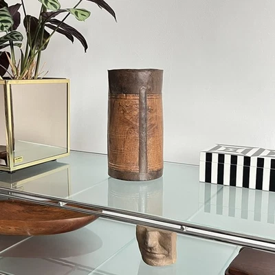 Ancienne Mesure en bois et fer art populaire XIXÈME Siècle  - Photo 1/4