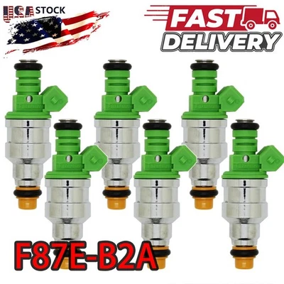 6Pcs F87E-B2A Fuel Injectors fit Ford Ranger 3.0L V6 1998-2000 Mazda B3000 3.0L - Image 1 of 4