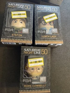 Lot(x3) More Cowbell Lunch Lady Stefon SNL 50TH BITTY BOOMERS BLUETOOTH Speakers - Picture 1 of 7