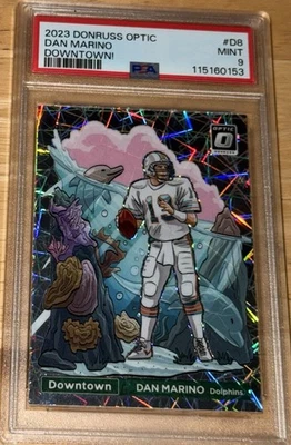 Dan Marino Downtown PSA 9 - 2023 Optic Donruss Dolphins Legend Raro Foto 1 de 4