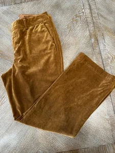 Coldwater Creek Brown Corduroy Pants Sz 14 Straight Leg Waist 36”Inseam 32” - Picture 1 of 7