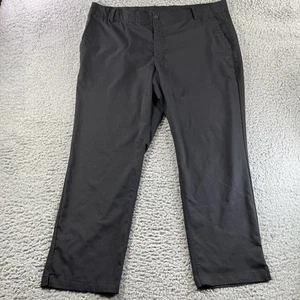 Nike Dri-Fit Victory Golf Pants Black Standard Fit Size 40X30 Zipper Button Fly - Picture 1 of 13