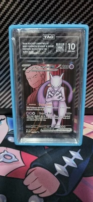 Team Rocket's Mewtwo ex 213/182 Sv10: Destined Rivals Holo TAG 10 GEM MINT - Image 1 of 2