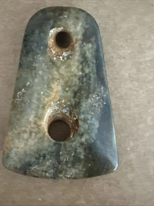 chinesische antike Jade Hongshan Axt Anhänger - Bild 1 von 7