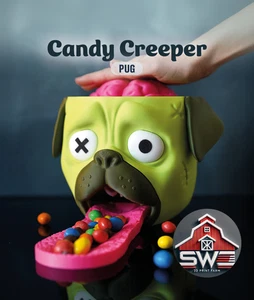 Candy Creeper Pug – Brain-Powered Candy Dispenser - Picture 1 of 10