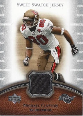 2007 Sweet Spot Sweet Swatch Jersey #SSCL Michael Clayton Jersey - FB - Image 1 of 2