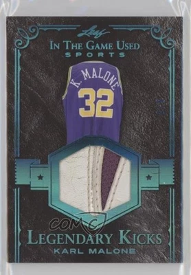 2018 Leaf ITG Used Sports Legendary Kicks Blue /5 Karl Malone #LK-03 HOF - Image 1 of 2