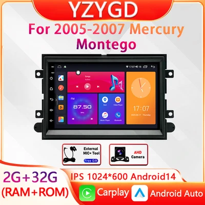 For 05-2007 Mercury Montego Car Radio 2Din Android Navigation Player Multimedia Foto 1 de 4