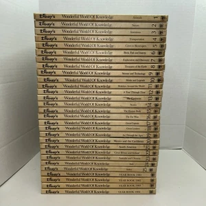 70s Walt Disney Wonderful World Of Knowledge Childrens Book Set 1-25 YB 1981-84 - Picture 1 of 4