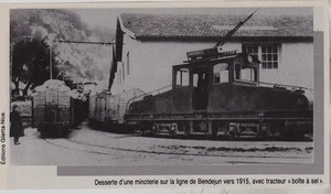 1982 -- DESSERT MIT DEM ZUG EINER MINERIE IN BENDEJUN UM 1915 3F036 - Bild 1 von 1