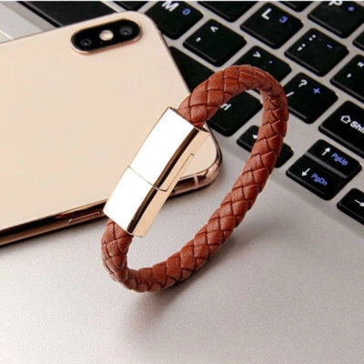Nuevo cable de carga USB pulsera para iPhone, cable de carga de datos, USB-C Foto 1 de 4