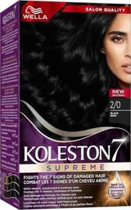 New Wella Koleston Supreme Hair Color 2/0 Black | Free Shipping Worldwide - Picture 1 of 6