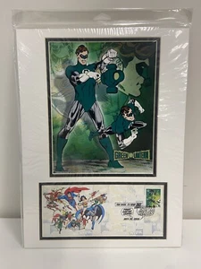 DC Comics - Lanterna verde USPS francobolli e immagini opachi - 1 ° giorno numero 2006 SDCC - Foto 1 di 1