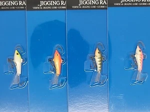 4pk Assortment Rapala Jigging Rap W2 fishing lure 1/8 oz 1-1/4" long 4g #11 - Picture 1 of 7