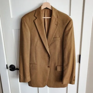 John W. Nordstrom Herren 42R Kaschmir Sport Mantel Blazer Jacke Ing Loro Piana Hellbraun - Bild 1 von 16