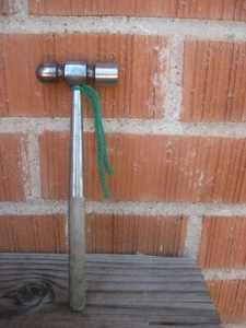 1940s Vintage 3 oz. Head x 7 Length * UNMARKED * Full Metal Ball Peen Hammer USA - Picture 1 of 9