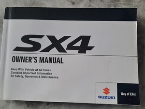 GENUINE SUZUKI SX4 2009 2014 OWNERS MANUAL / HANDBOOK - Picture 1 of 4