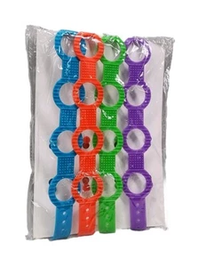 4 Piece Toy Safety Straps, Soft Silicone Pacifier Clip, Baby Bottle Straps - Picture 1 of 4