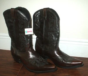Botas de Vaquero LAREDO 13D Para Hombre Marrón Halcón Punta Cortada Occidental 6862 - Imagen 1 de 9