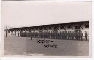 Postal Suiza Kloten? , tarjeta fotográfica antigua de soldados apelando - Imagen 1 de 2