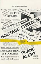 a people old  postcard hostage freedom deal iran political united states