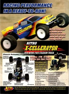 XTM RTR Nitro X-Cellerator 2WD Stadium Truck Print Ad Wall Art Decor No Tag - Picture 1 of 1