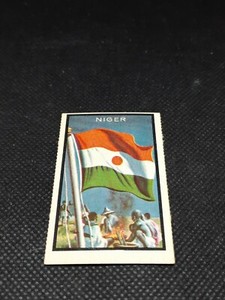 1963 Topps Flags of the World Midgee card # 64 NIGER 