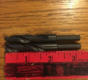 2Pcs. CHICAGO-LATROBE Reduced Shank Drill Bit, 3/8"x3 1/4" Shank HSS - Picture 1 of 3