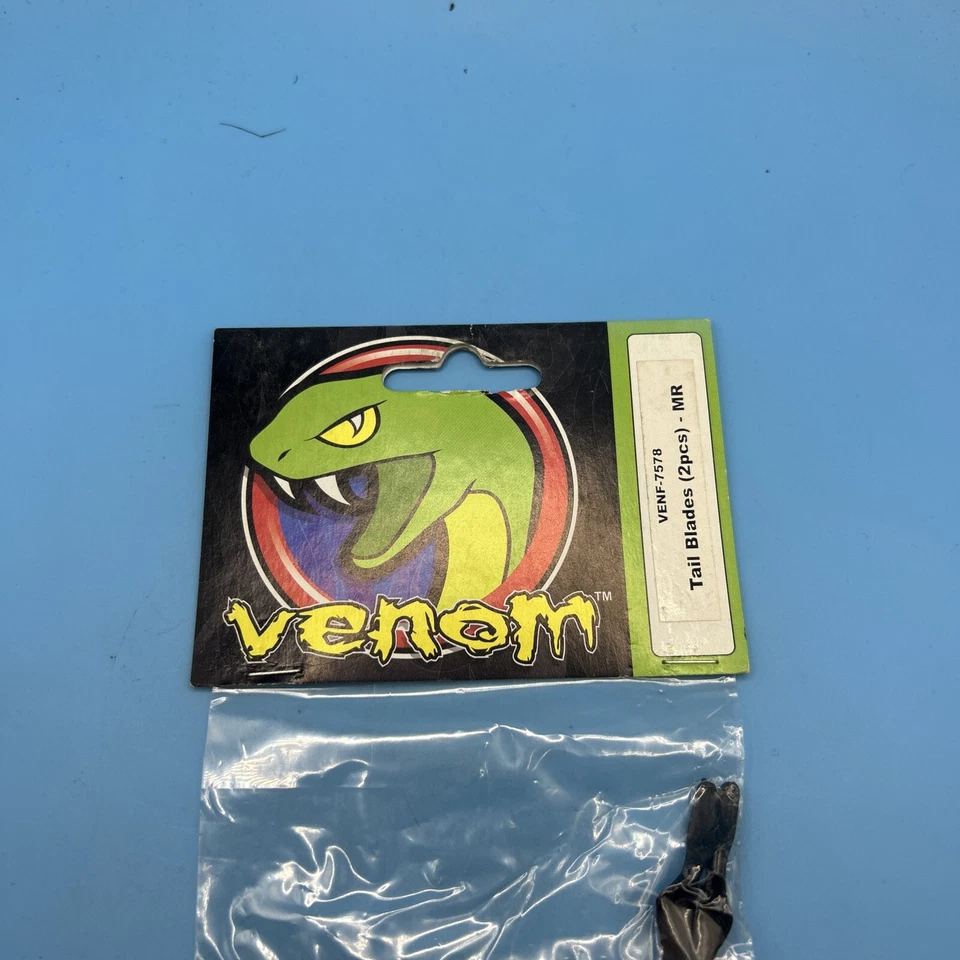 Venom Tail Blade Parts (2pcs) for Micro Rescue Helicopter, #VENF-7578, NEW B22 - Image 1 of 1