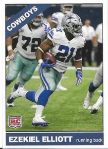 2016 Dallas Cowboys Ezekiel Elliott Rookie Card, Card #10 Near Mint - Mint - Bild 1 von 2