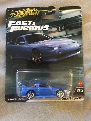 Hot Wheels Premium FAST & FURIOUS Mix 4 1996 Nissan 180SX Type X New 2024 - Image 1 of 4